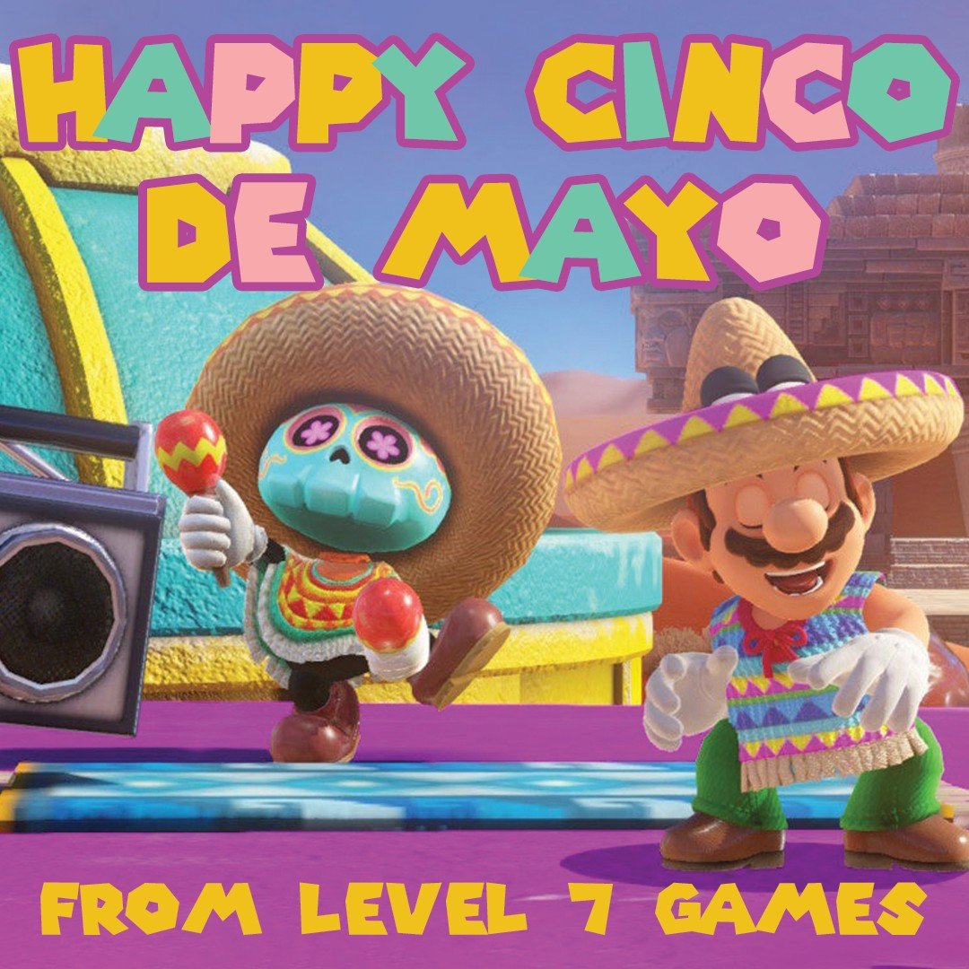 Happy Cinco de Mayo from Level 7 Games! 🎉
Wishing you a fun, festive day filled with games, good vibes, and great company! 🌮🎮
#CincoDeMayo #Level7Games #GameOn