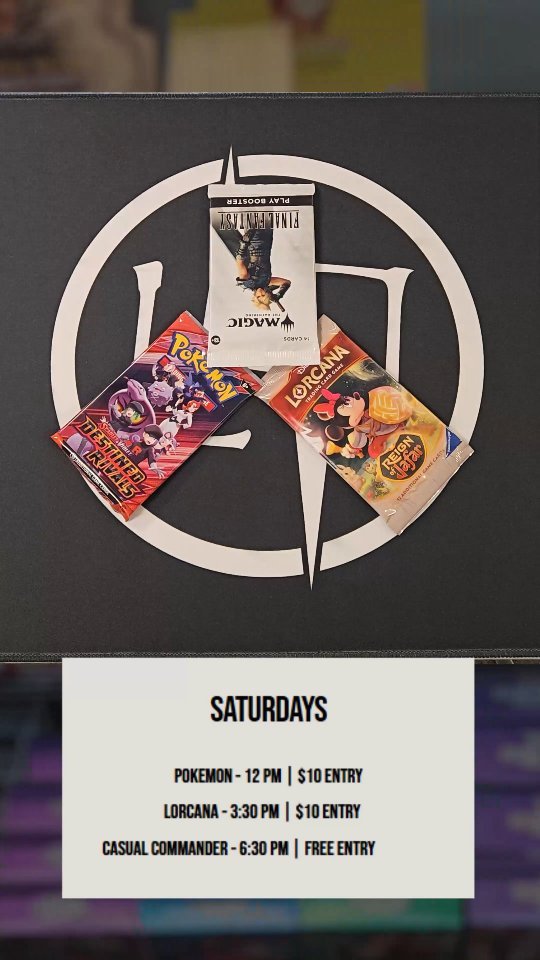 Englewood Card Events Begin the 14th!
📍123 W Hampden ave, Unit J
Englewood, CO 80110
Level 7 Games is your one stop shop for everything TCG. With weekly events for most TCG's out there and an amazing selection of singles and new products. You're