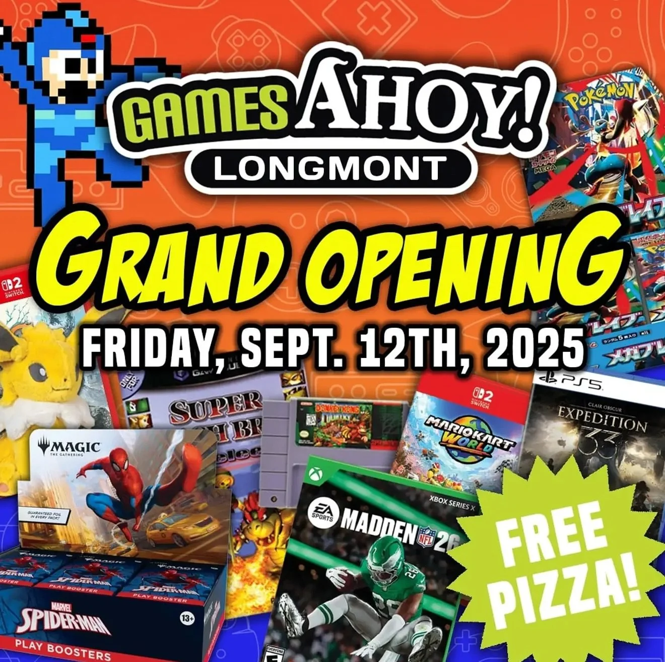 Yoooo!! 🚨
Our friends at @gamesahoyloveland are opening a new location in Longmont on September 12th!!!
📍 1745 Main St
Be there!!!
😘