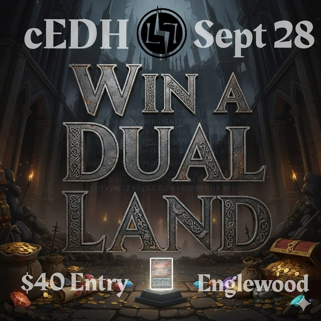 Win an Underground Sea!!!
🚨 cEDH Tournament
📅 September 28th
📍 123 W Hampden Ave Unit J Englewood
⏰ 10-10:45 Registration - 11AM Start
💵 $40 Entry
🧢 64 player cap
🏆 Prizes to top 8, 1st place receives a Revised Underground Sea
Follow the lin