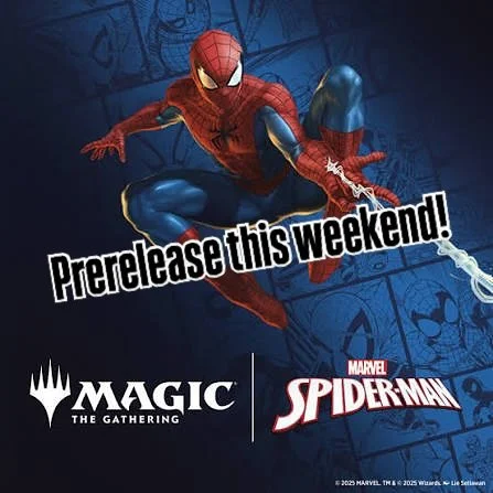 🕷️ MTG X Spiderman Prerelease this weekend!
🚨 Events
📍 Lakewood:
Friday 6:30PM, 24 Cap
Saturday 1PM, 24 Cap
Sunday 1PM, 24 Cap
☎️ 720-476-7106
📍84th Location
Friday 6:30PM, 64 Cap
Saturday 11AM, 32 Cap
☎️ 720-338-5438
📍 Englewood
Sunday