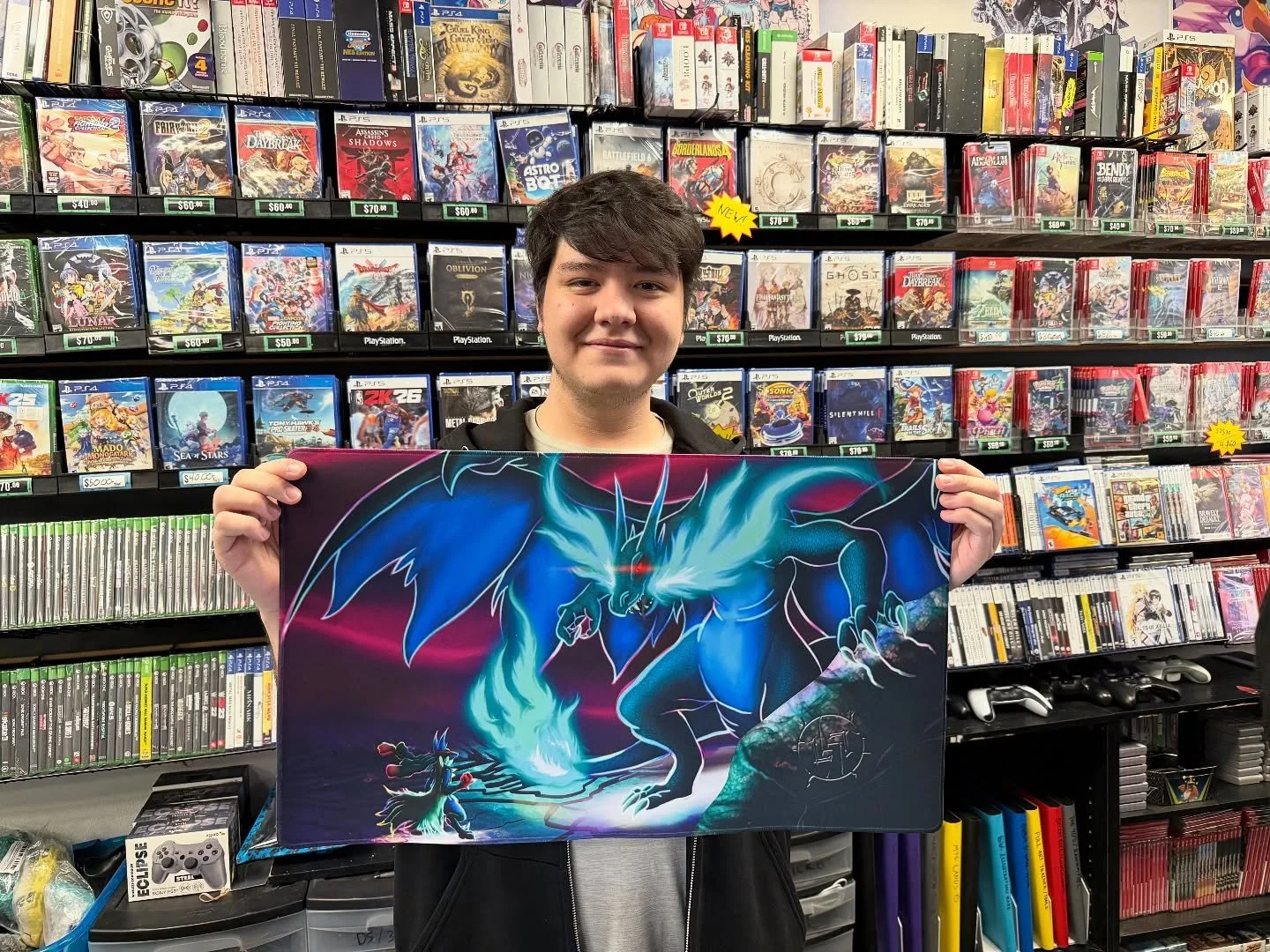 New Exclusive Level 7 Games playmat!!

For the release of Phantasmal Flames, our very own Marcos whipped up this mean ass Charizard V Lucario design! 

First run limited to 25

Available now!