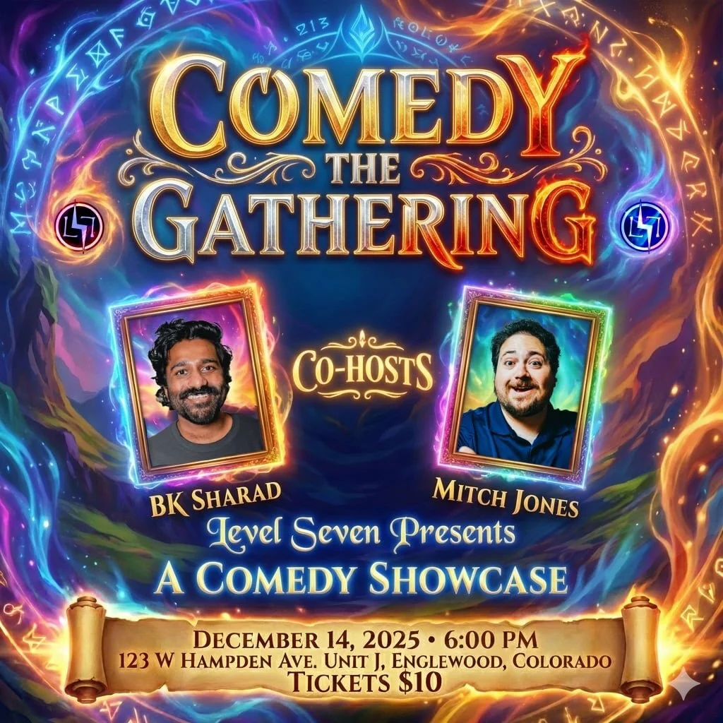 Yo we&rsquo;re hosting a comedy showcase in Englewood next month!

December 14th 2025

5PM - Seating

6PM - Show Start

Get ready for an epic night of comedy and gaming&mdash;that&rsquo;s right, we&rsquo;re mixing pixels with punchlines! Join our hil