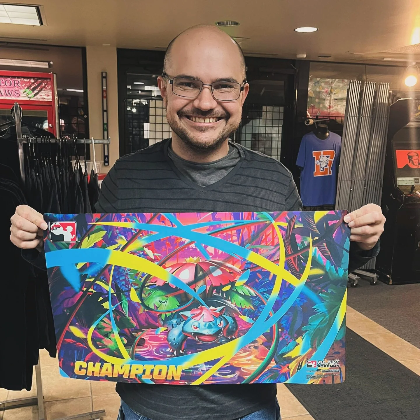 Gratz to Trevor for taking 1st in our Pok&eacute;mon Cup today! 

🏆