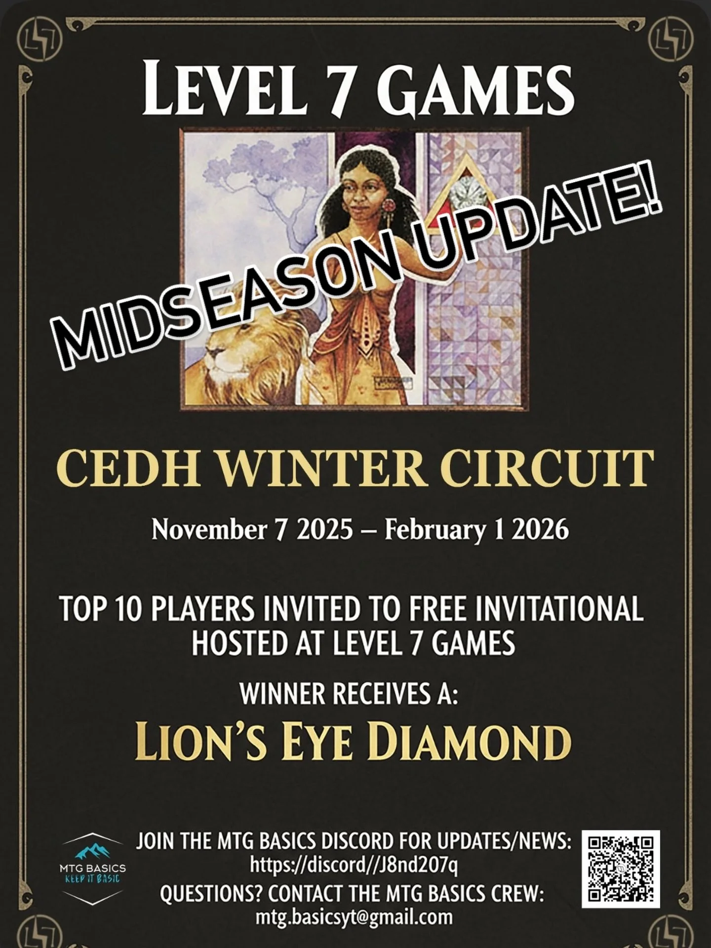 📣 Mid-Season Update &mdash; Level 7 2025 Winter Circuit!
The Hunt for the Lion&rsquo;s Eye Diamond 🦁💎

Hey everyone! We&rsquo;re officially past the halfway point of the Level 7 Winter Circuit, and what a ride it&rsquo;s been! Here&rsquo;s what&rs