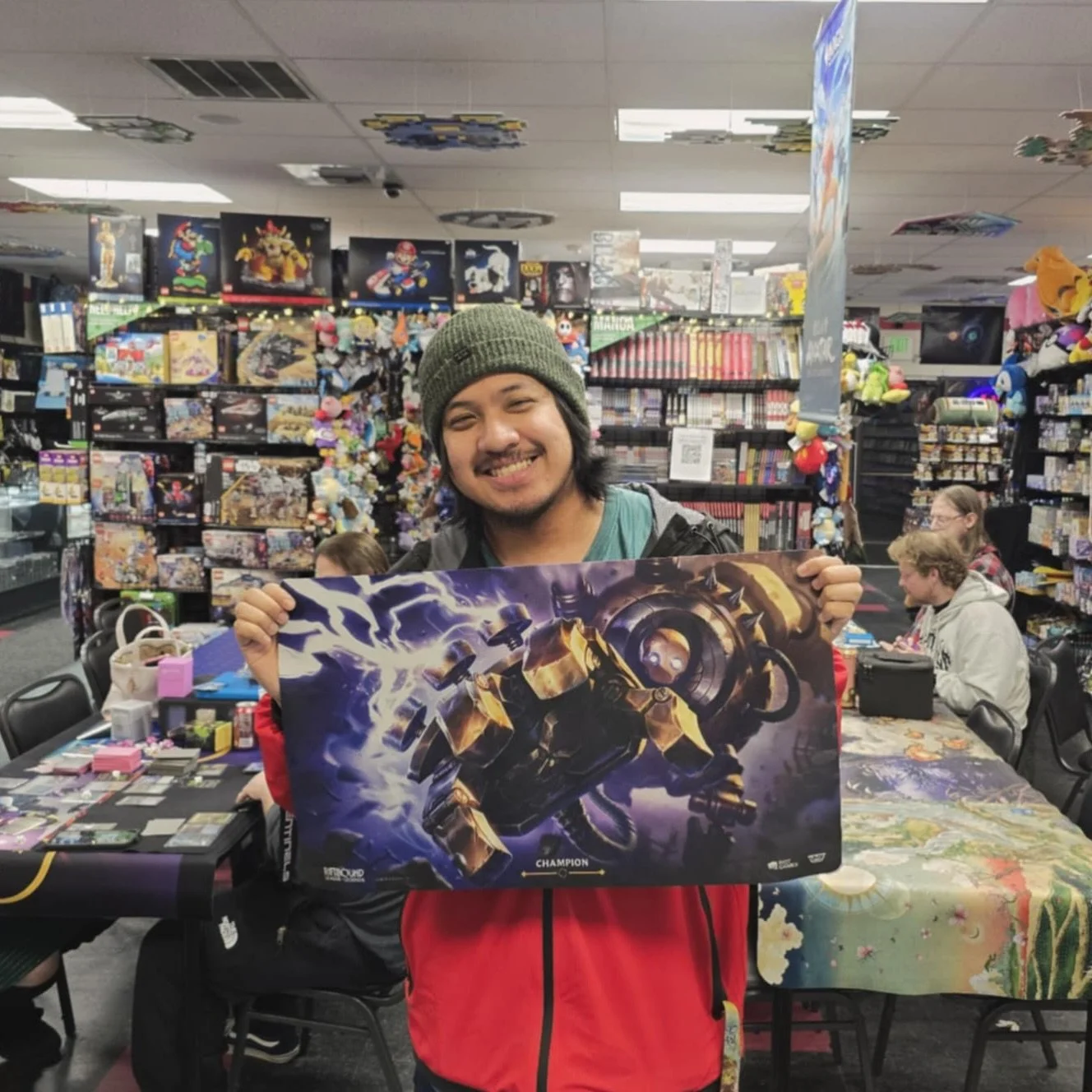 Shout out to Jee for taking first in our Riftbound Skirmish in Lakewood with his Daughter of the Void deck!