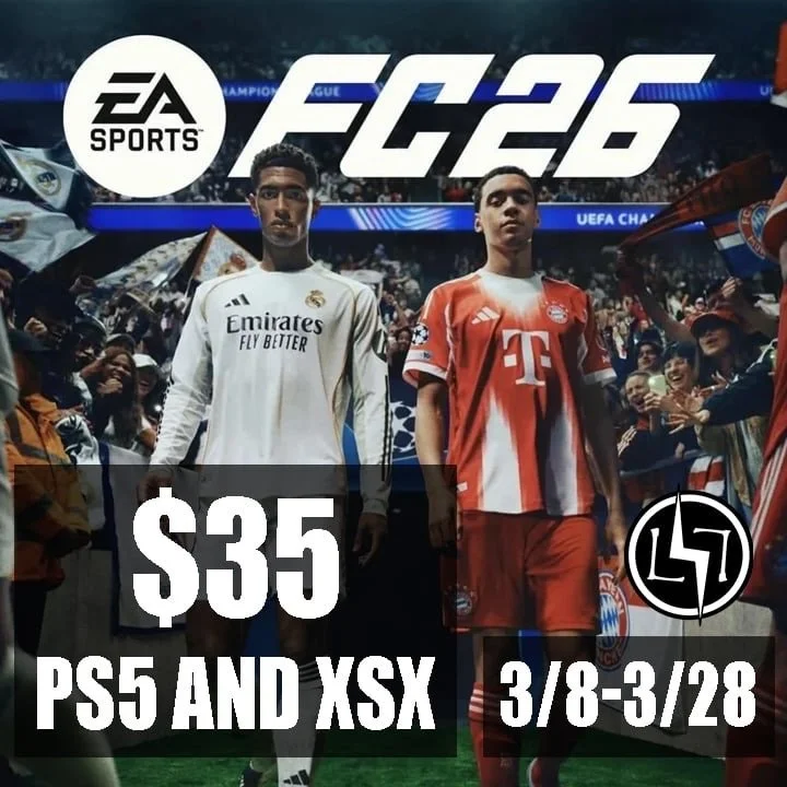 FC26 on PS5 and Series X on sale for $35 

⚽️