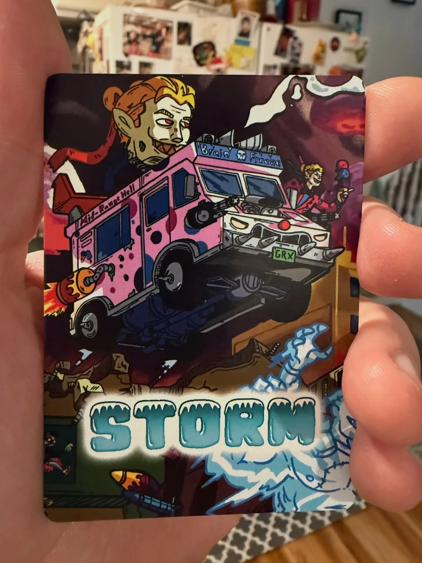 New Prize Token!!! Get your hands on this Kefka X Twisted Metal Brain Freeze Storm Token

Place top 8 on either of our cEDH nights and choose from our growing catalog of prize tokens!!! 

🖼️ @abesartbox