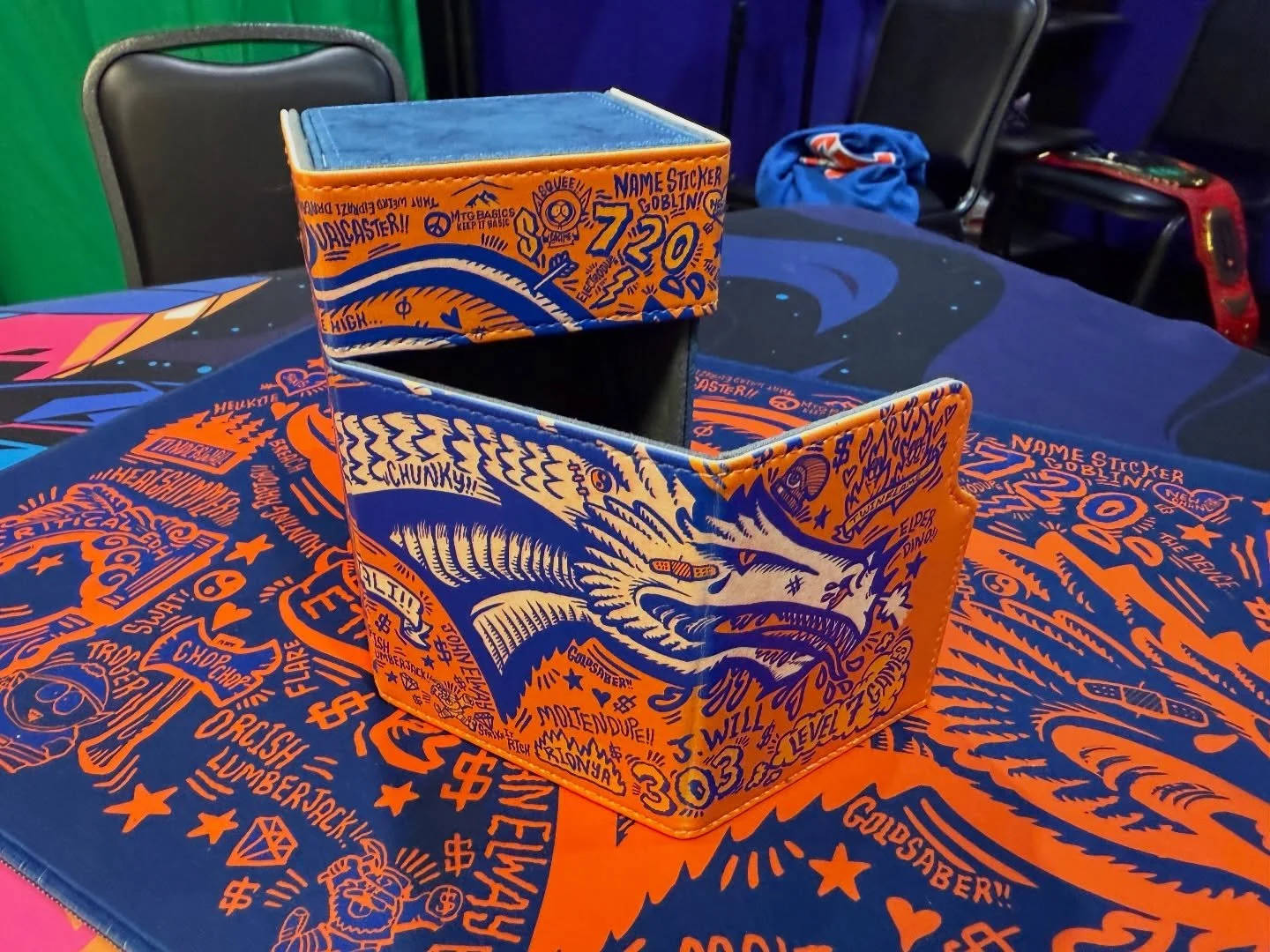 Less than 30 spots left for the @mtg_basics charity cEDH tournament on the 18th! 

In addition to the normal prizing, we&rsquo;ll be raffling off on custom @goldsabertooth design deck box. All you gotta do is attend! 

Sign up today!!
https://topdeck