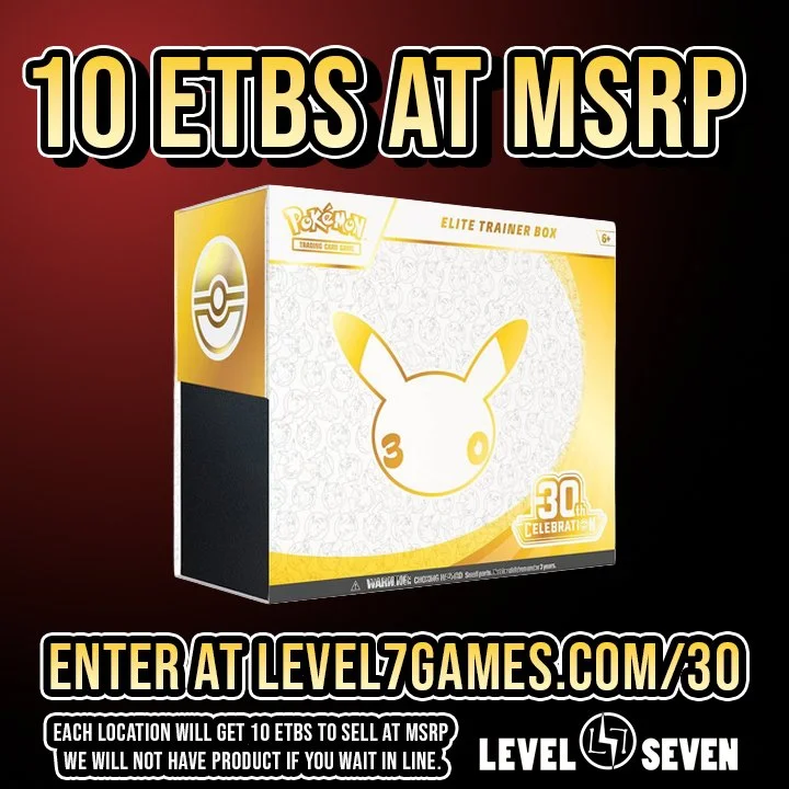 Pokemon 30th Anniversary ETB Entry