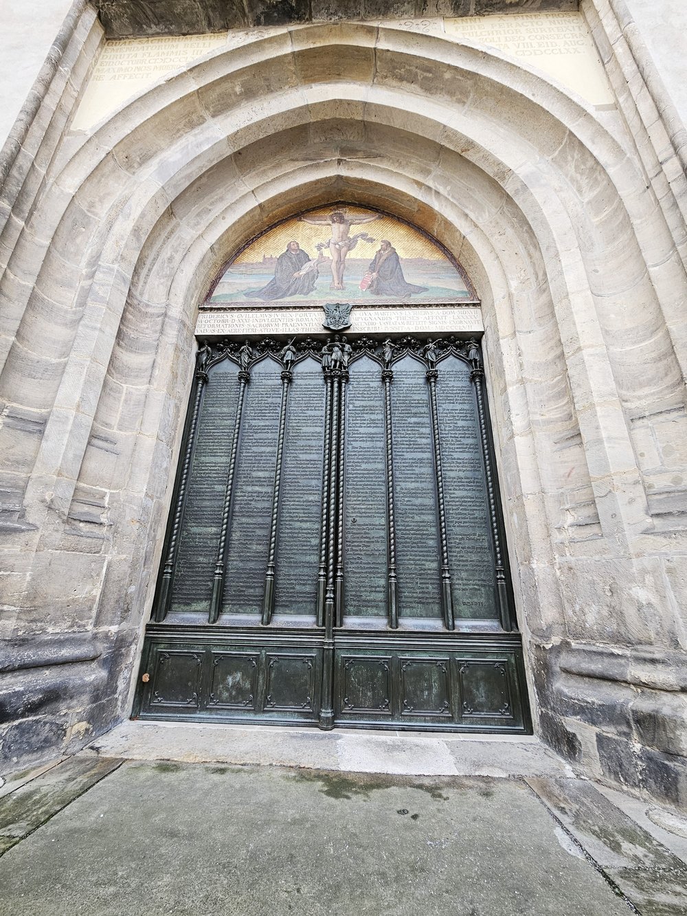The famous doors of the church