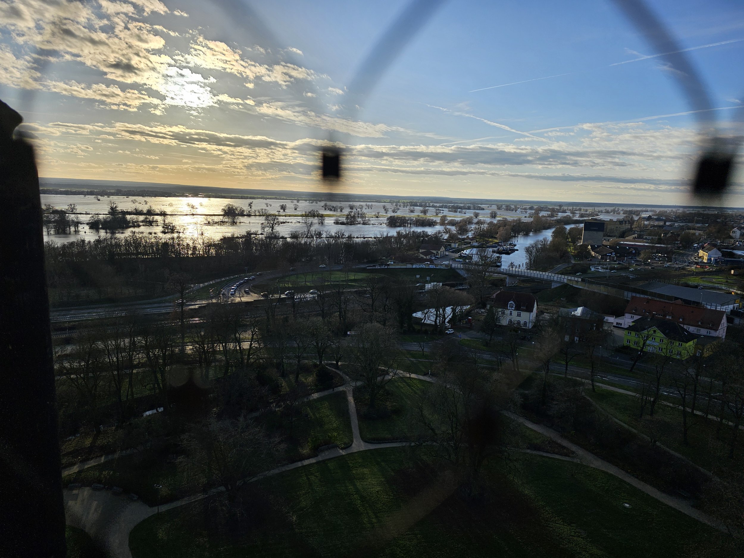 Another view of the Elbe in flood