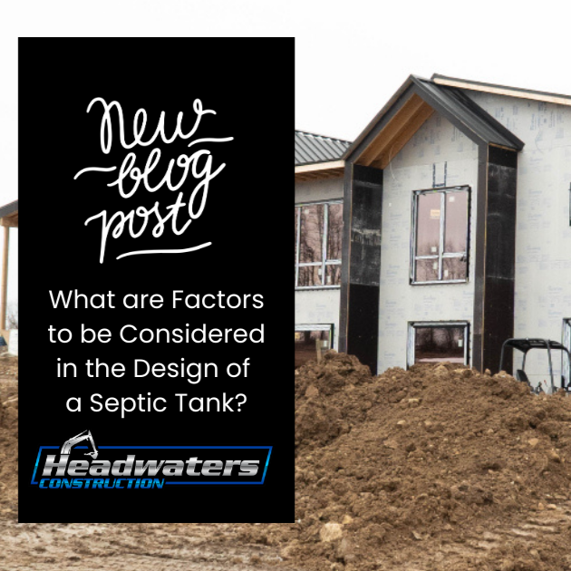 What are Factors to be Considered in the Design of a Septic Tank?