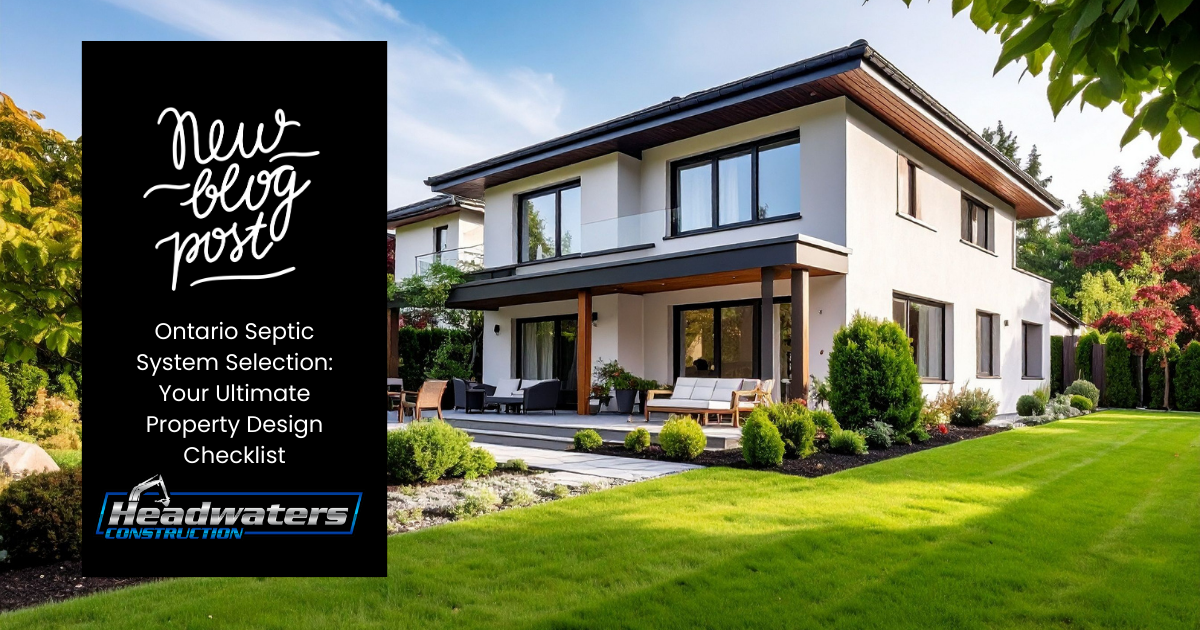 Ontario Septic System Selection: Your Ultimate Property Design Checklist
