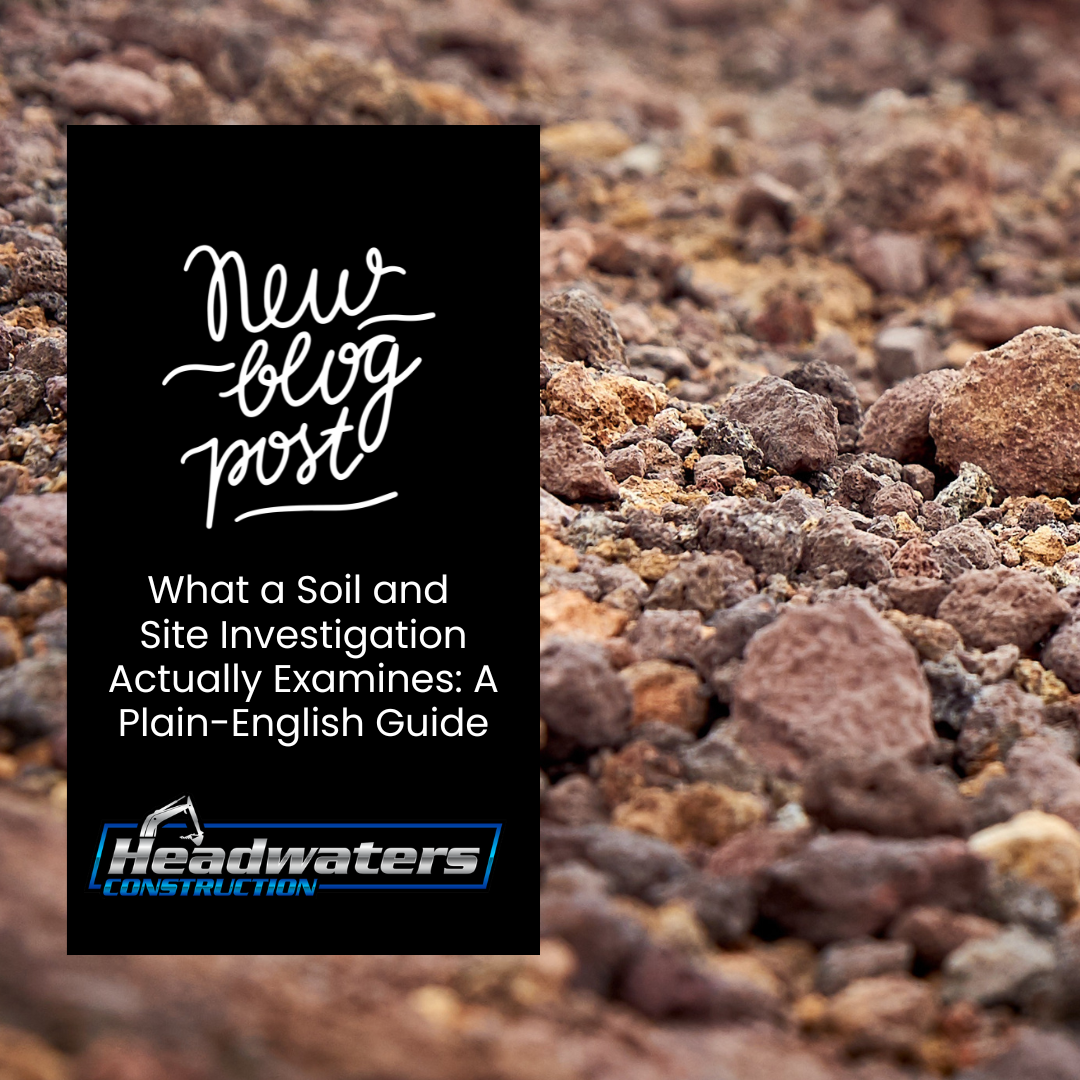 What a Soil and Site Investigation Actually Examines: A Plain-English Guide