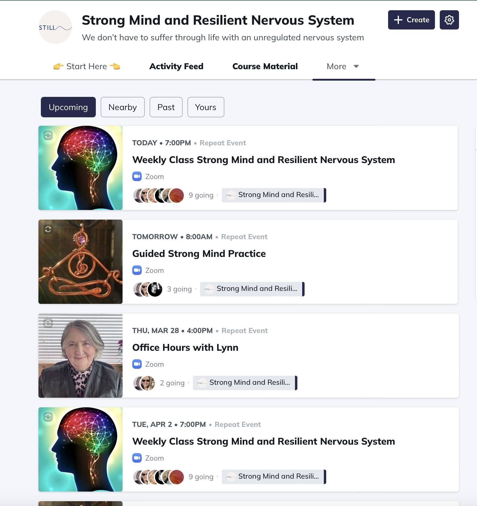 The second class of Strong Mind &amp; Resilient Nervous System is tonight! 
Registration for this course with Lynn Fraser will close at noon today (est)!
Join us tonight! ✨ This course is a prerequisite to the course beginning in April, Trauma Inform