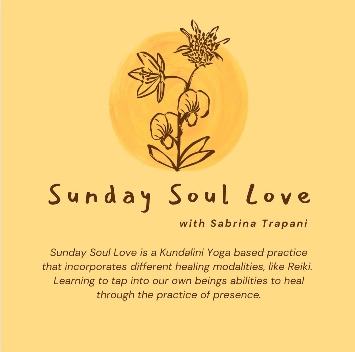 Hi friends! Sabrina is our Teacher Spotlight for April.🌞 
She teaches Kundalini at the studio Thursdays at 12:30 PM and also holds space for a weekly Sunday practice in the Online Academy, a once a month Reiki share and a Kundalini 11 Day Challenge 