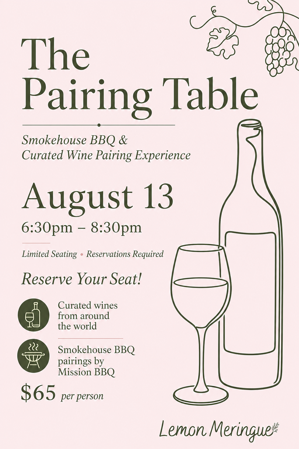 The Pairing Table | Wine & Smokehouse BBQ Experience