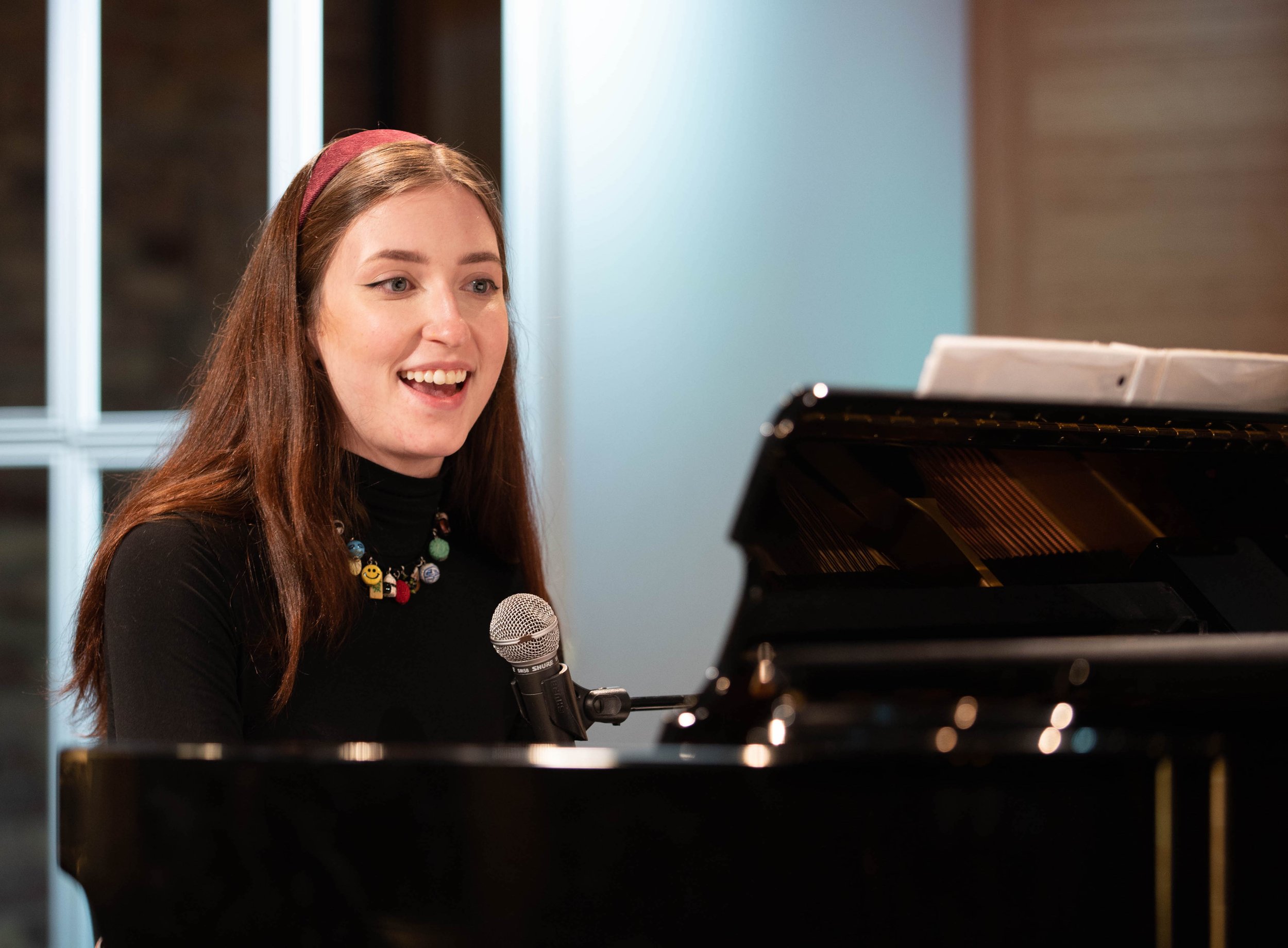 Clare singing at South Loop school of Music winter recital