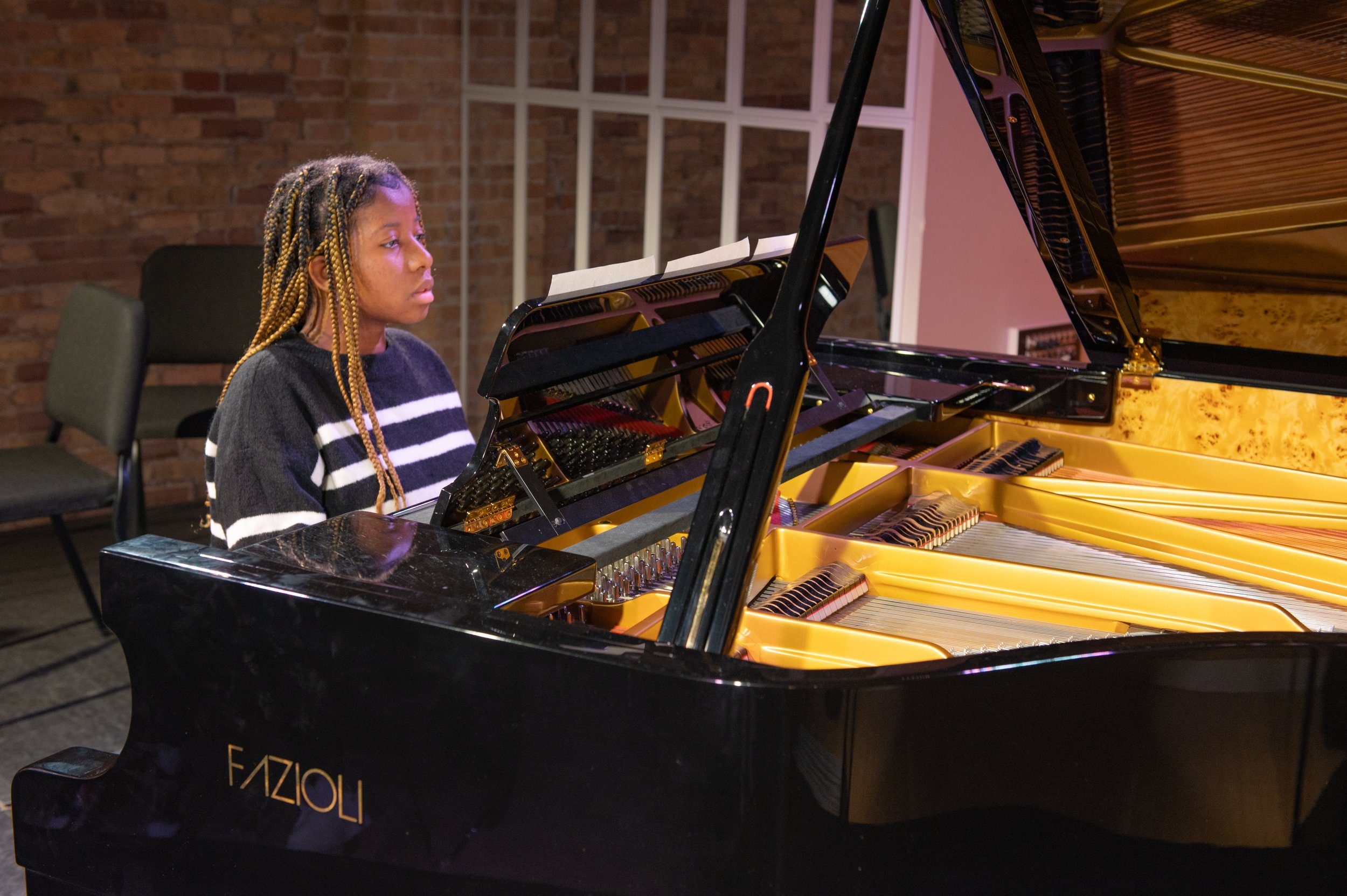 Concentration is key when performing at our Winter 2023 Recital