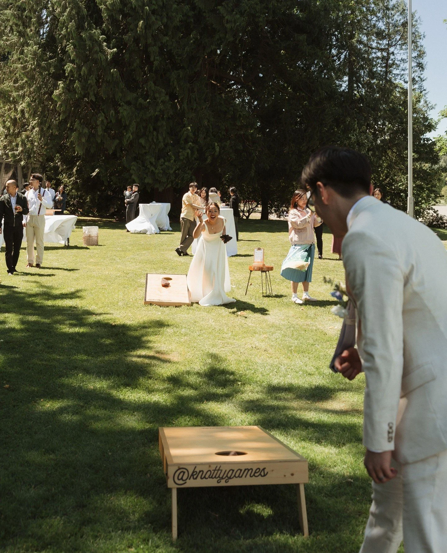Cocktail hour, but make it a little more funnn. 👀⁠
⁠
Enter: @knottygames. Their handcrafted rustic games are the perfect little addition to a Brock House celebration &mdash; giving your guests something to do while everyone settles in, helping break