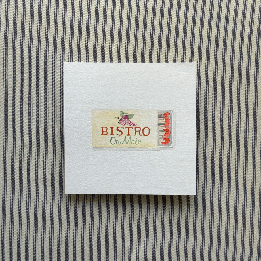 Bistro on Main Matchbook Painting