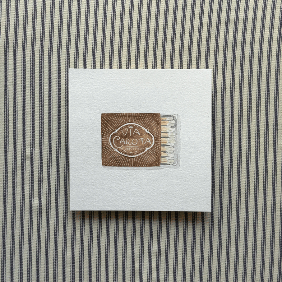 Via Carota Matchbook Painting
