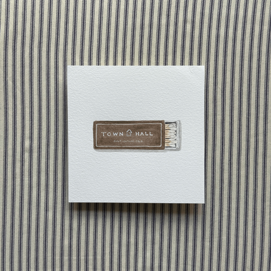 Town Hall Matchbook Painting