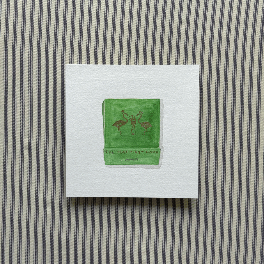Happiest Hour Matchbook Painting