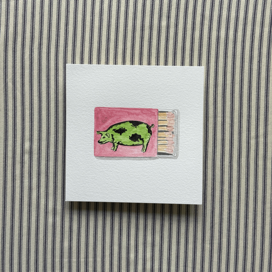 Spotted Pig Matchbook Painting