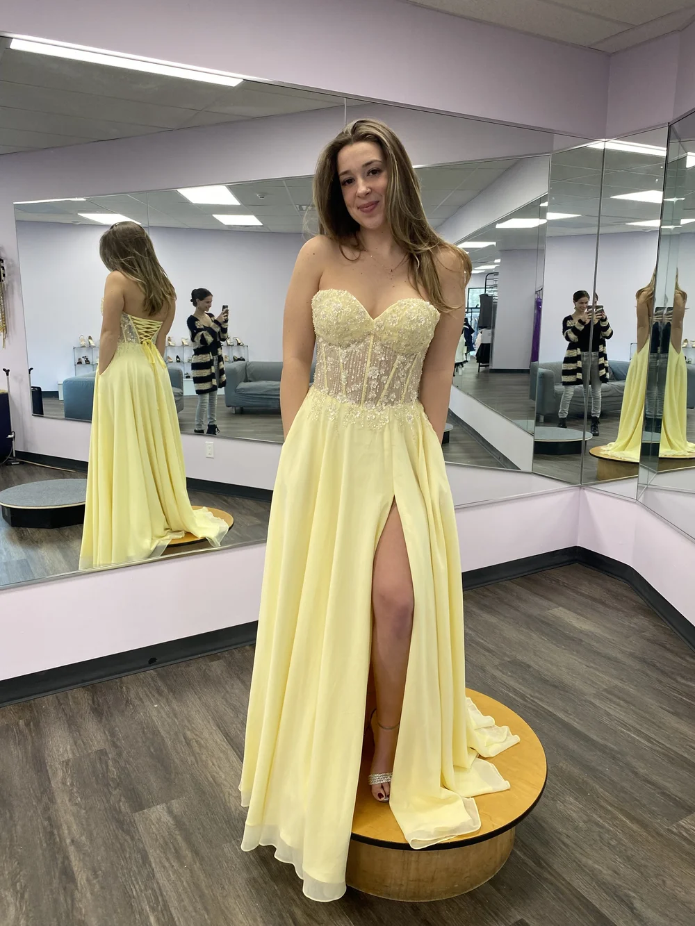 slim fit dress slacks Nox Anabel A1374 Prom Fitted Long Prom Dress Black