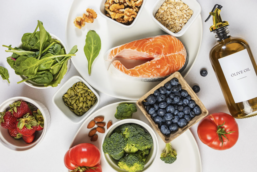 image of plates of whole foods