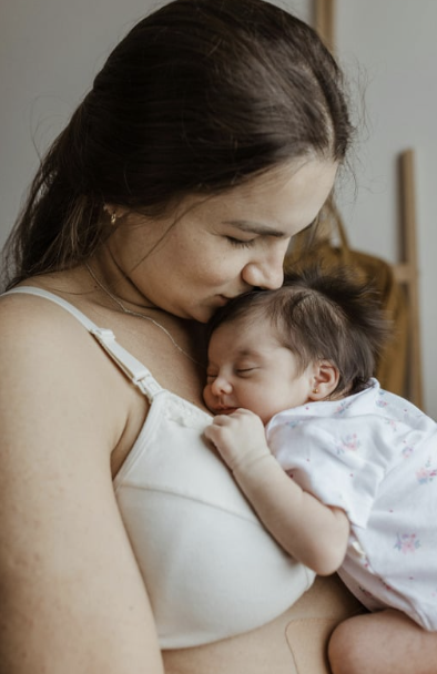 calming postpartum anxiety new mom holding baby palm desert