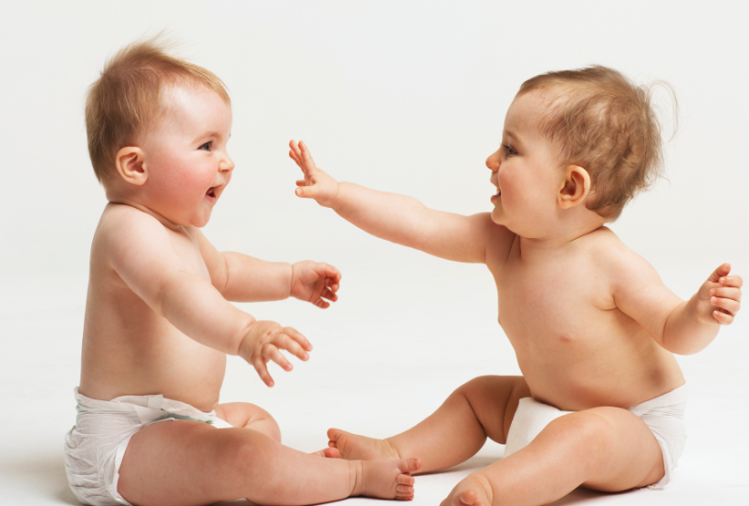 infants interacting together at BabySpace Coachella Valley in palm desert, ca