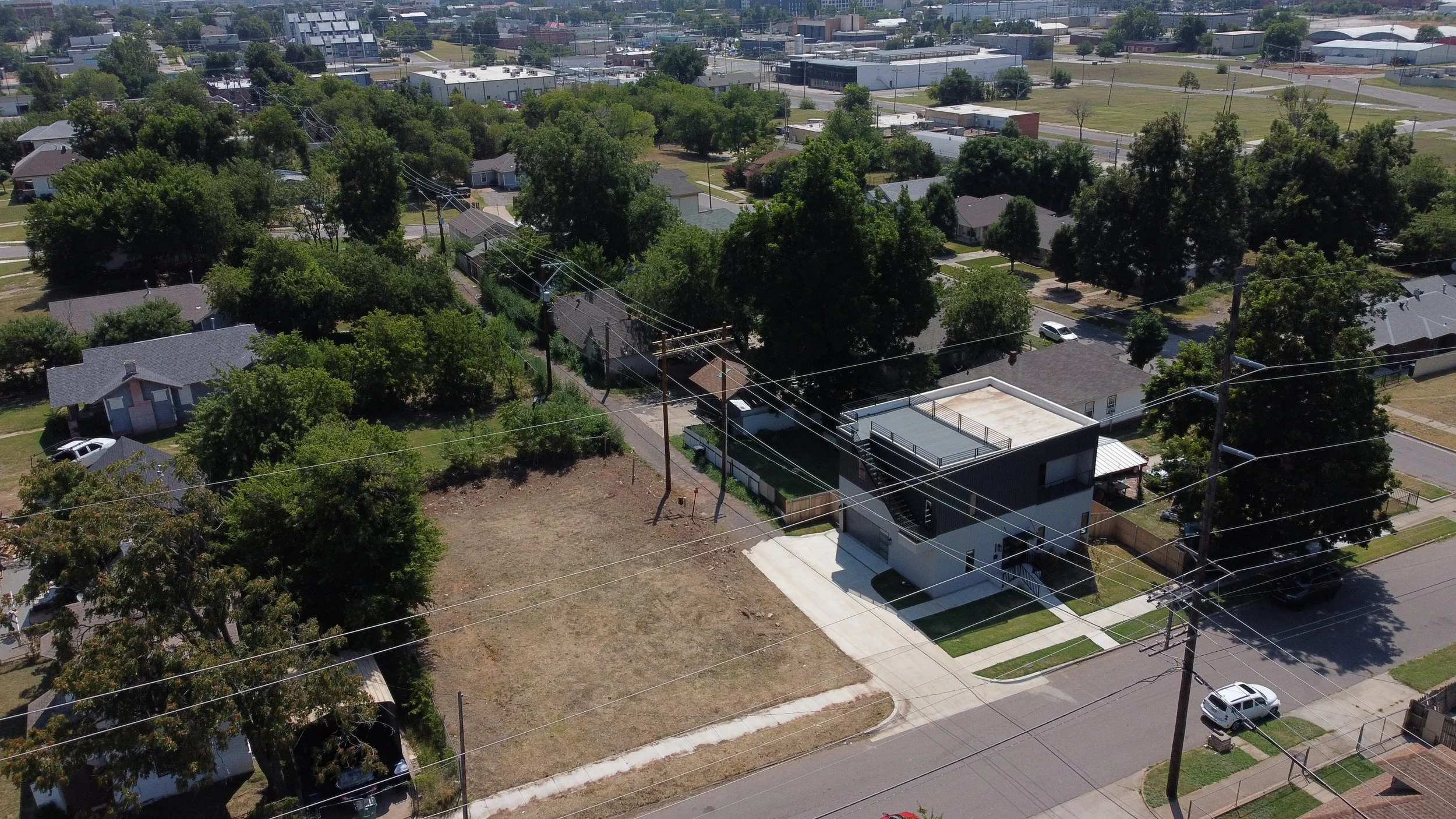 Lot with Oklahoma City views. 