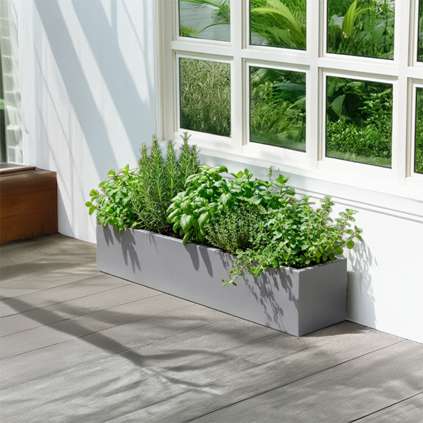 Fibreglass window box in a choice of colours