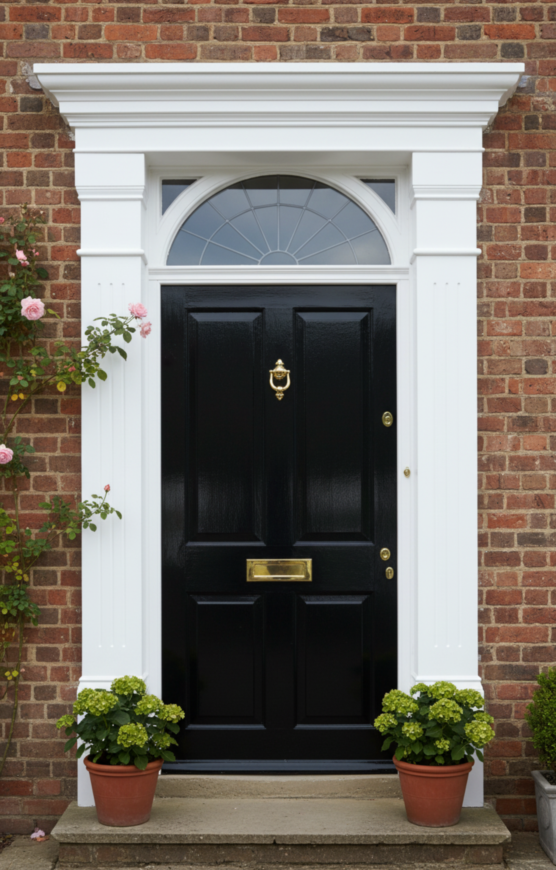 Fibreglass door surround set with Type C pilasters