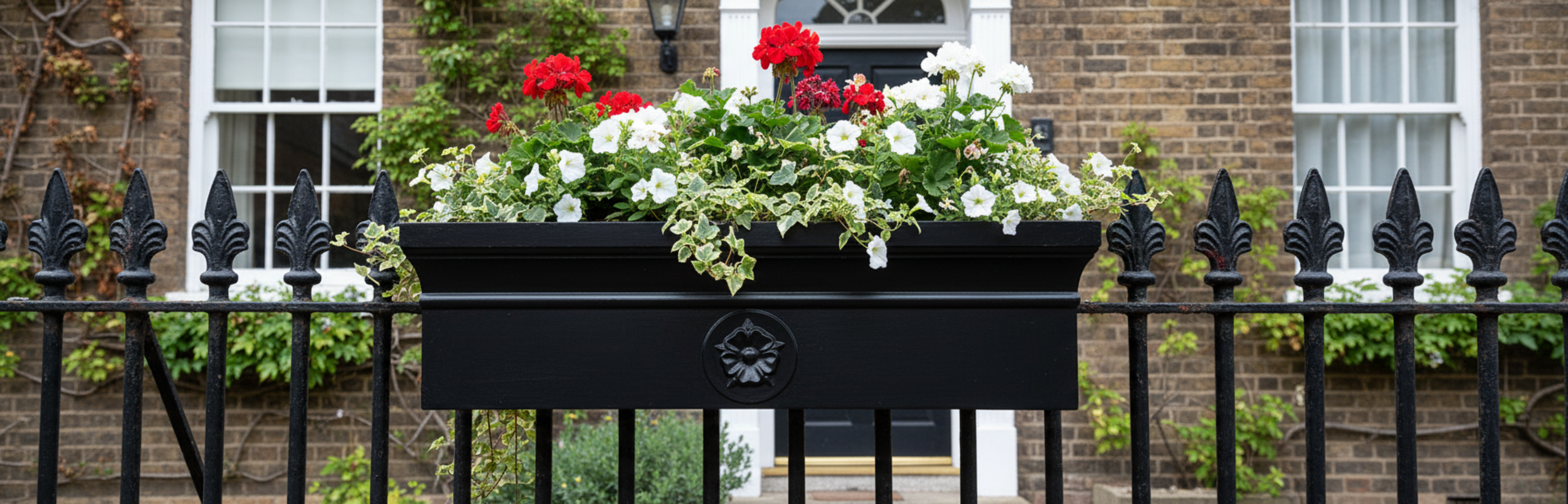 Front on window box with tudor rose black - fitted.png