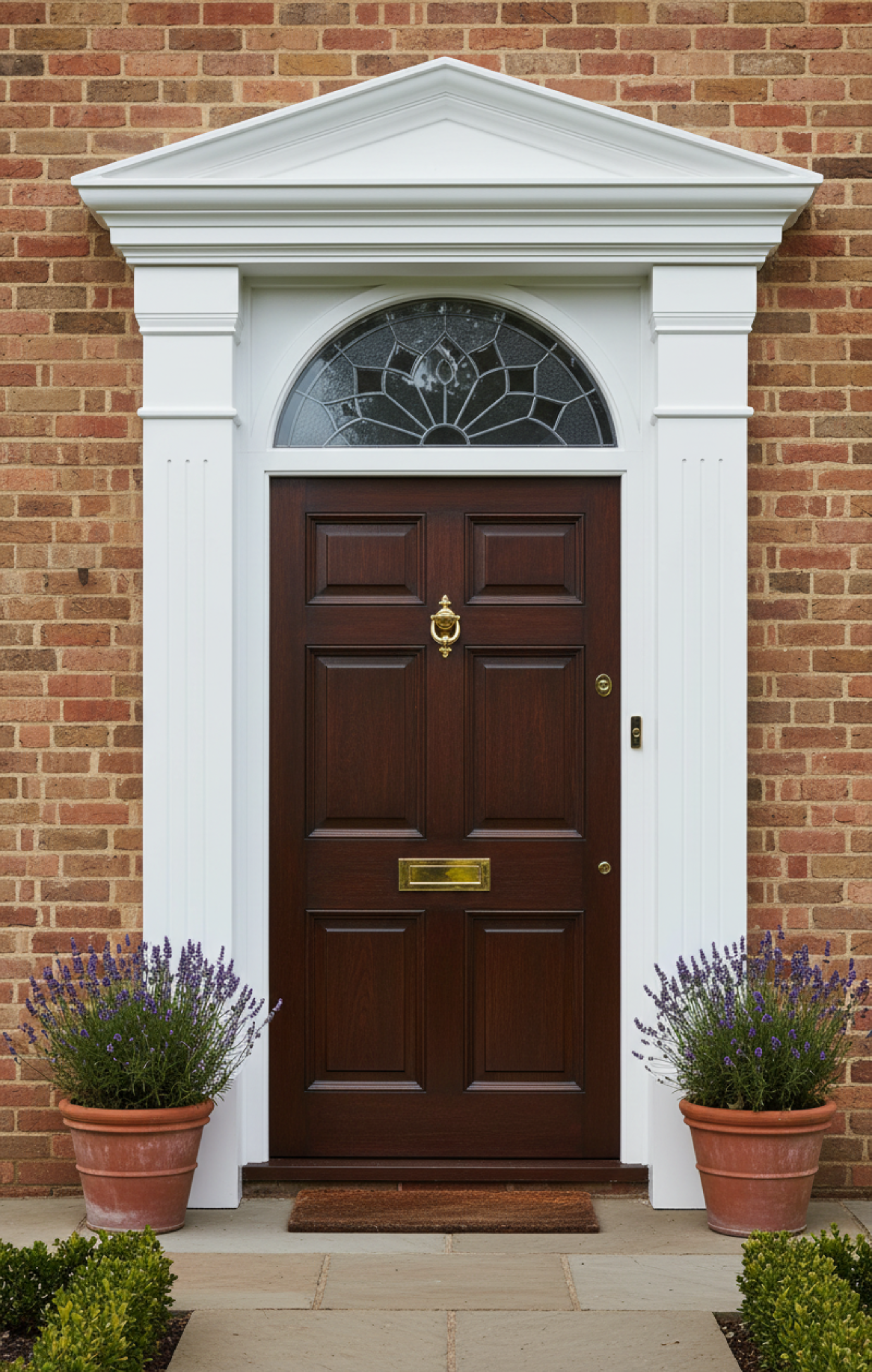Fibreglass apex door surround set with Type C pilasters
