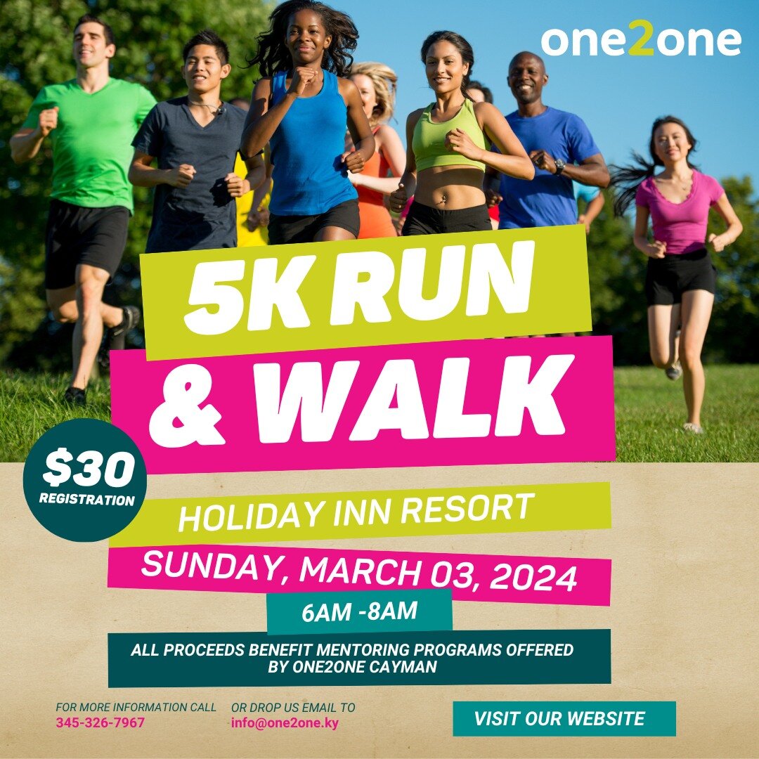 Get ready to hit the pavement for a purpose! 🏃&zwj;♀️🏃&zwj;♂️ Join us for the one2one Run/Walk on Sunday, March 03rd, from 6-8AM at the Holiday Inn Resort. Whether you're a seasoned runner or a casual walker, this event is for you! Embrace a day of