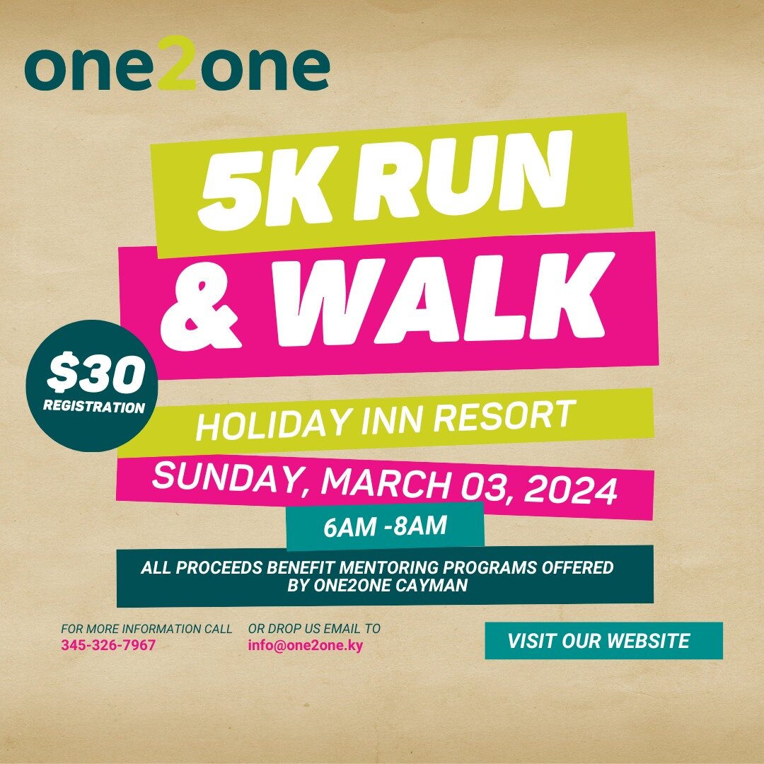 Are you ready for tomorrow!? 🎉 The one2one Run/Walk is happening this Sunday, March 3rd, 6-8AM at the Holiday Inn Resort! 🏃&zwj;♀️🏃&zwj;♂️It's your chance to hit the ground running (or walking!) for a fantastic cause. Quick steps or leisurely stri