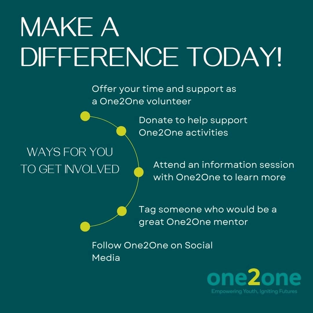 🌟 Ready to be a game-changer? Join us at one2one and help make a big difference in someone&rsquo;s life! Whether you volunteer your time, make a donation, or simply learn more at our next info session, every action counts. 💪🎉 

Tag a friend who's 