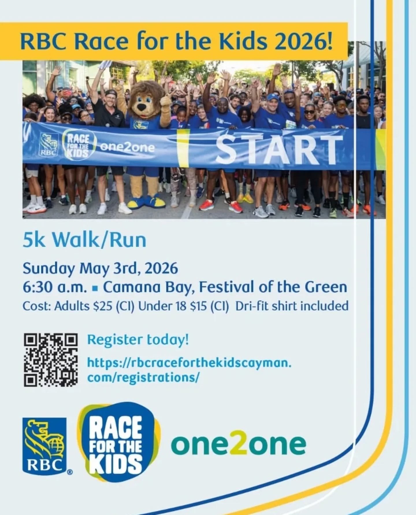 A huge thank you to @rbccaribbean for once again choosing One2One as their beneficiary for the RBC Race for the Kids 2026. Your continued support makes an incredible difference in the lives of the children and families we serve!

We&rsquo;d love to s