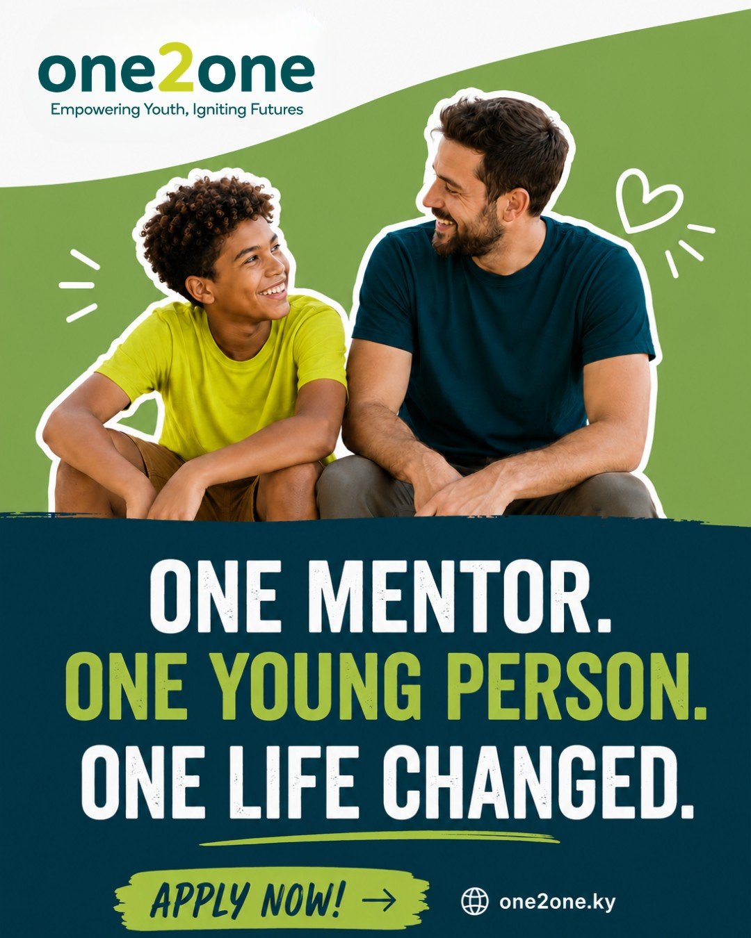 Join one2one and become a mentor!💚
