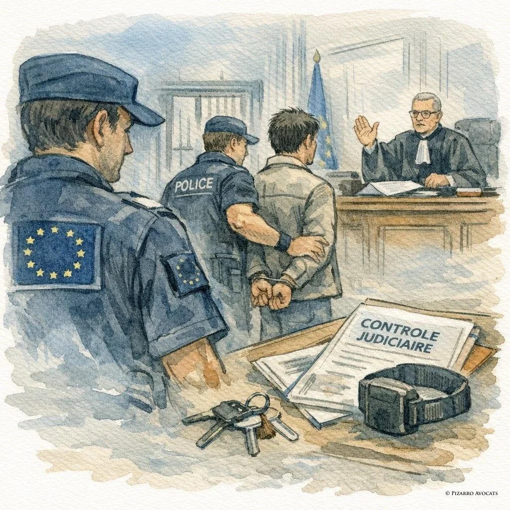 Arrêté sur mandat d’arrêt européen pour trafic international de stupéfiants: remis en liberté sous contrôle judiciaire