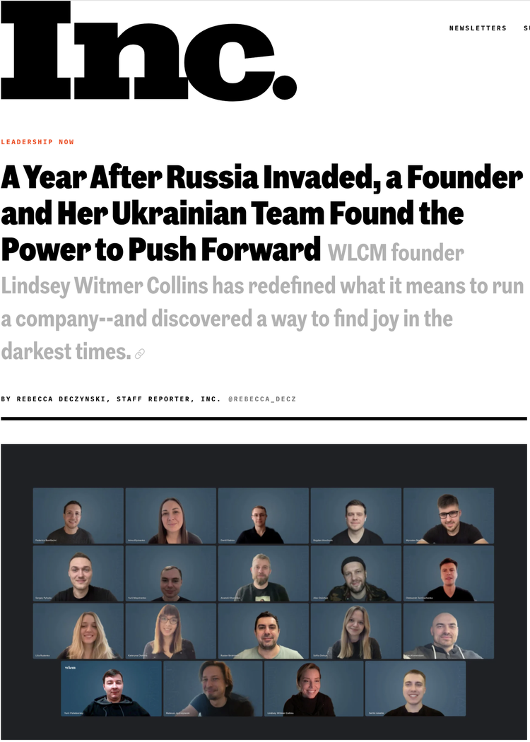 WLCM Featured on the front page of Inc.com