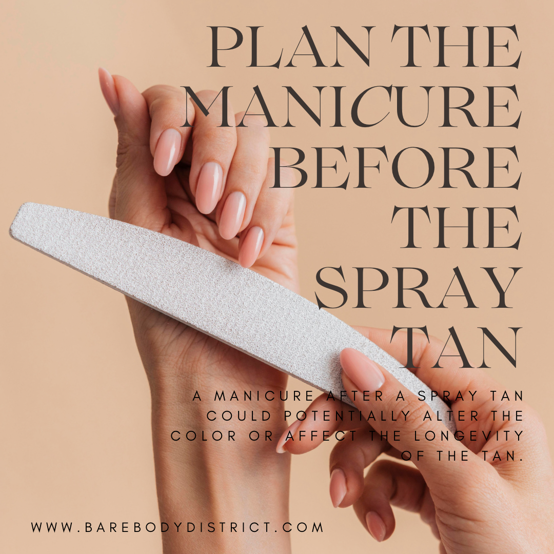 Glow-Up Guide: Why Planning Your Manicure Before a Spray Tan Matters