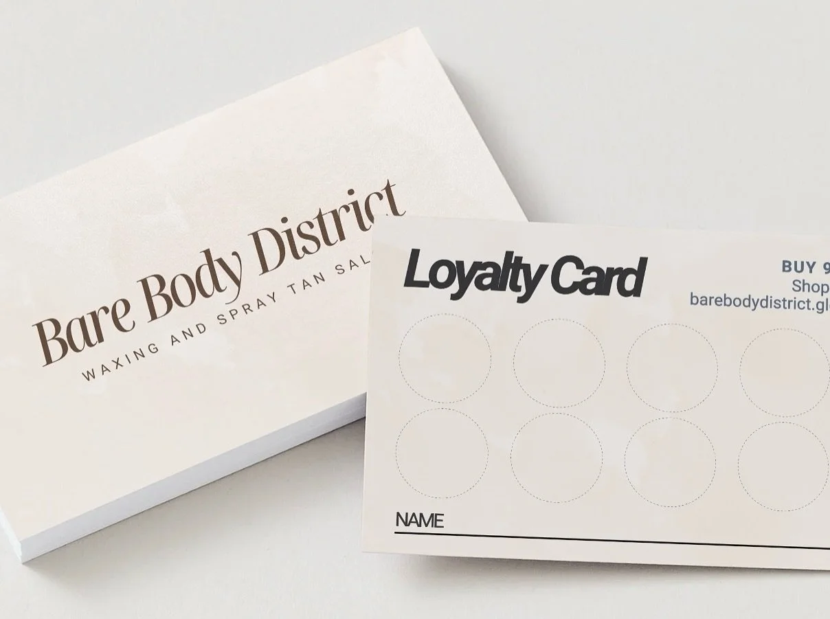 The more you glow, the more you win!  Collect 9 services on your Bare Body District loyalty card & your 10th is FREE Plus, you’ll be entered into a giveaway for a free service of your choice.
Book your appointment today! Follow us for upda