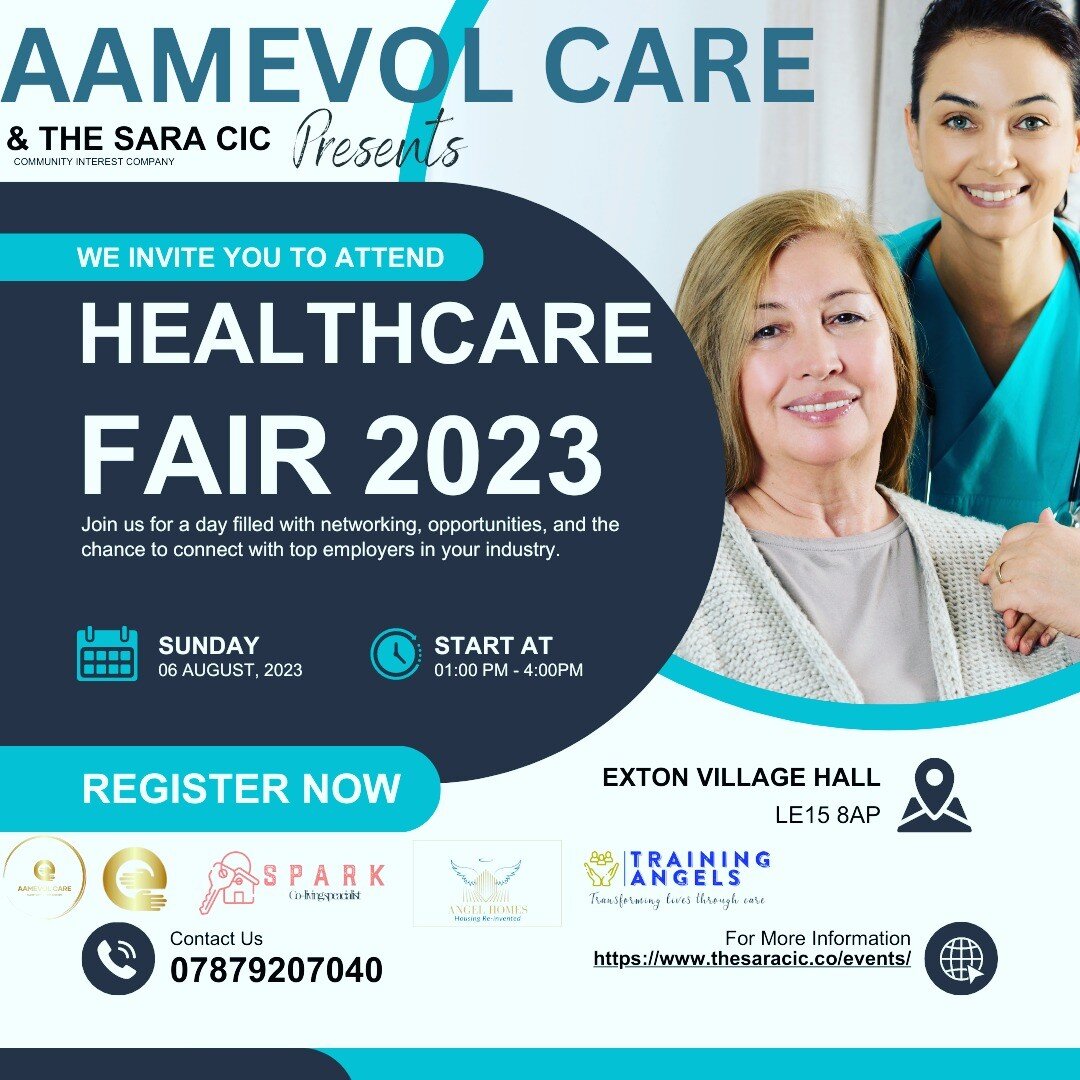 We invite you for healthcare fair in Leicester.