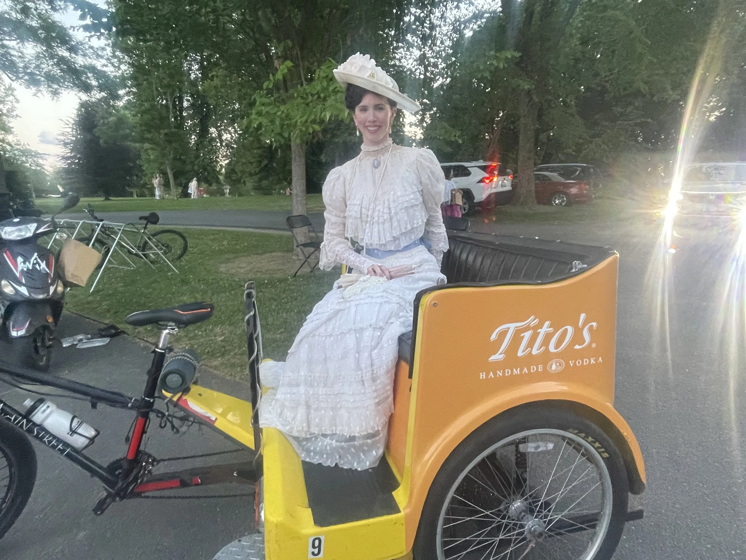 Gilded Age attire for the Newport Flower Show! 